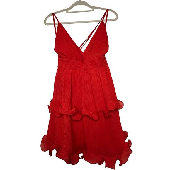 Saints and Secrets Red Mini Dress Size M - Picture 2 of 15